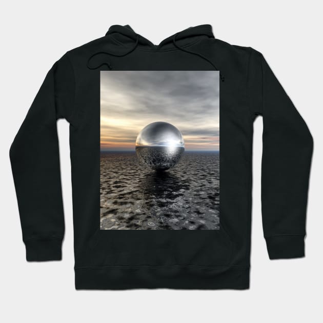 Silver Sphere Hoodie by perkinsdesigns